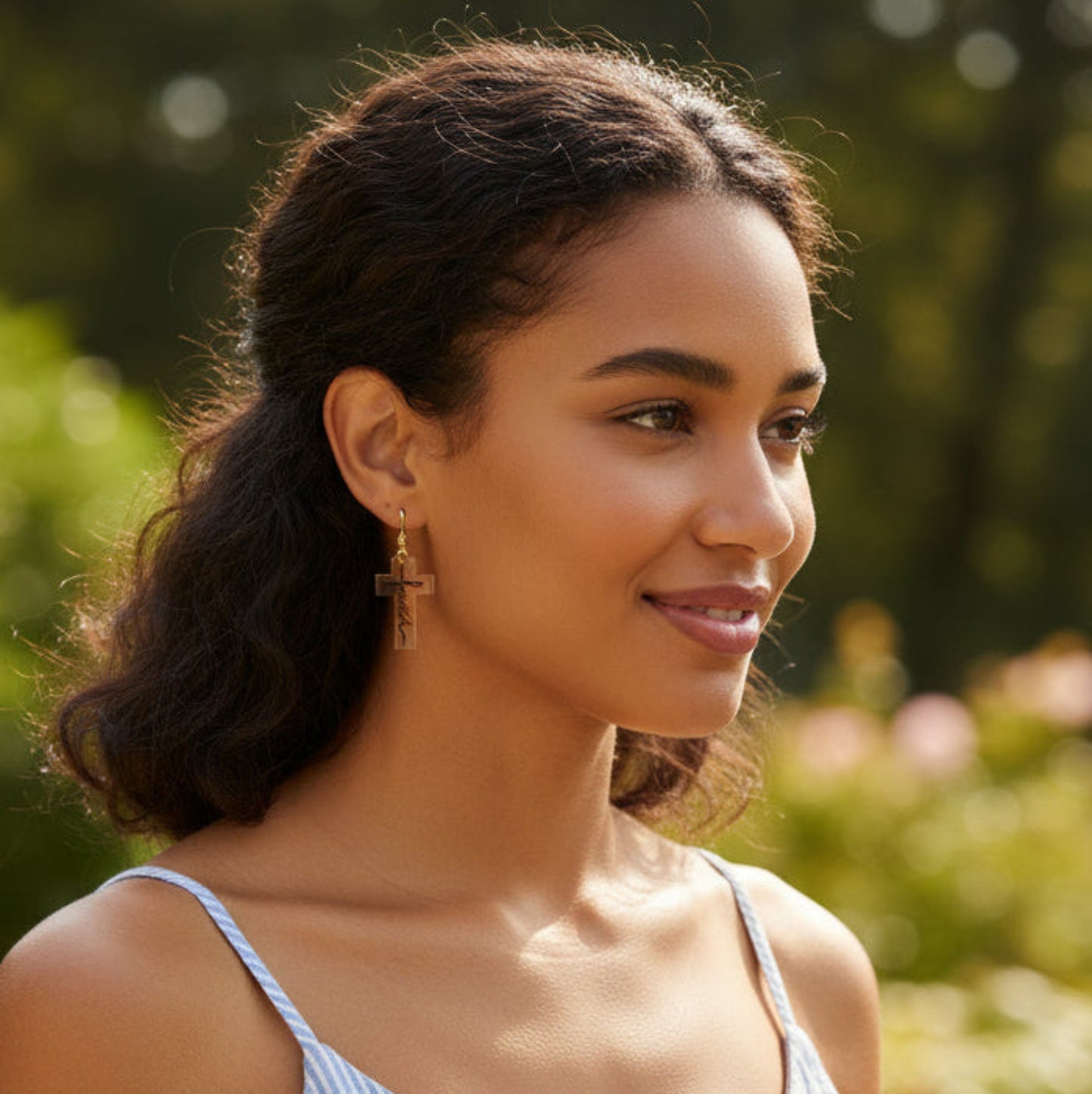 Faith Cross Earrings