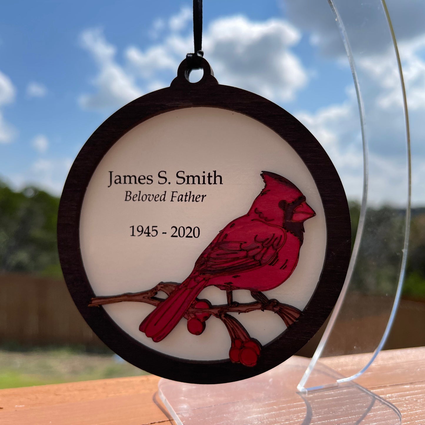 Cardinal Memorial Ornament
