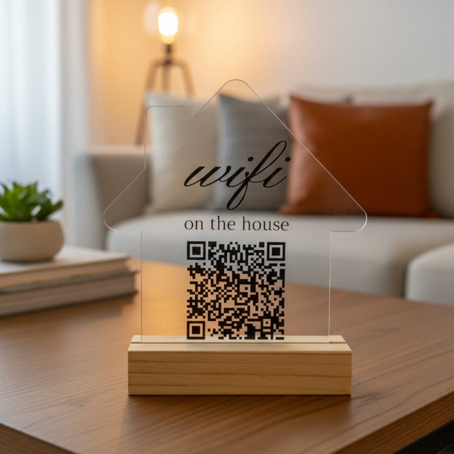 On The House WiFi QR Sign