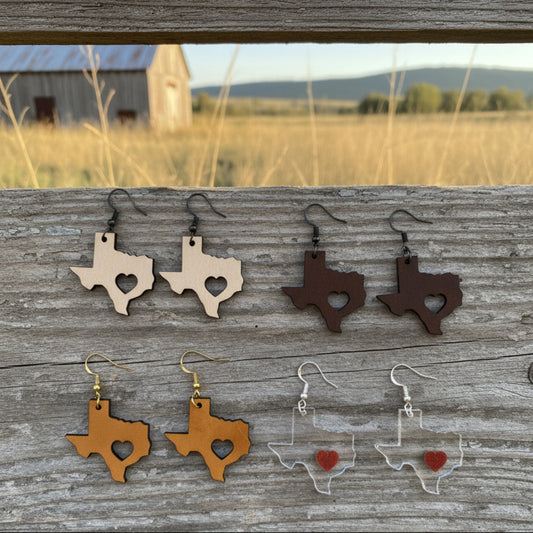 Heart of Texas Earrings