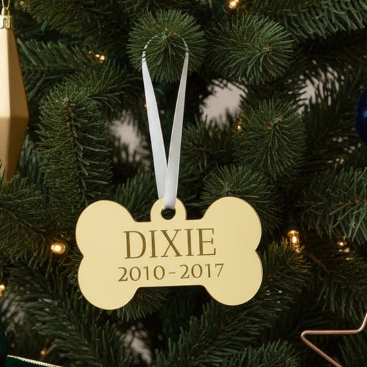 Dog Bone Memorial Ornament