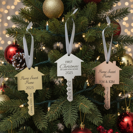 New Home Key Ornament - Acrylic