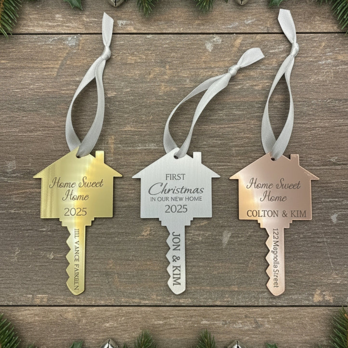 New Home Key Ornament - Acrylic