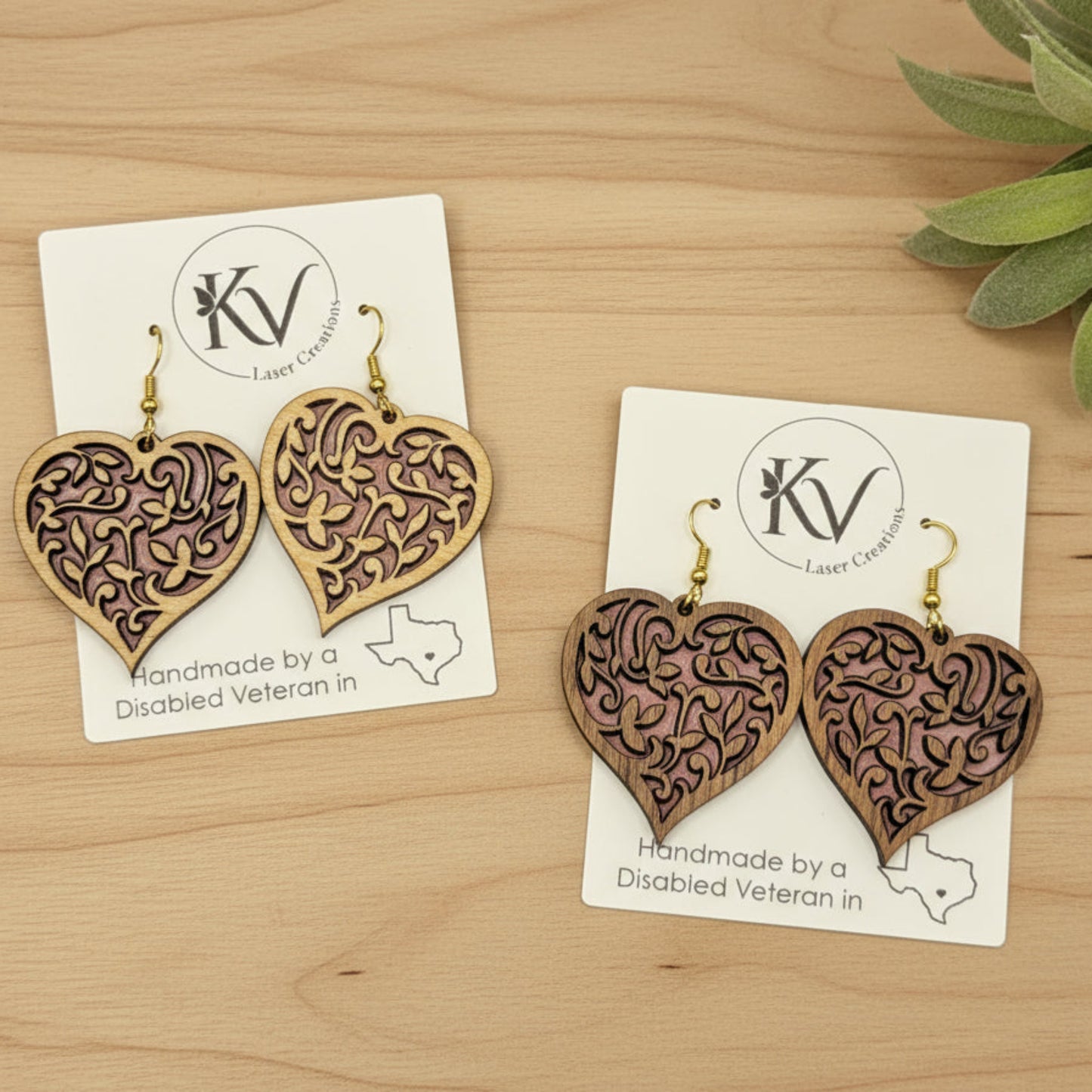 Intricate Heart Earrings