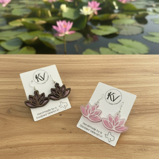 Lotus Flower Earrings