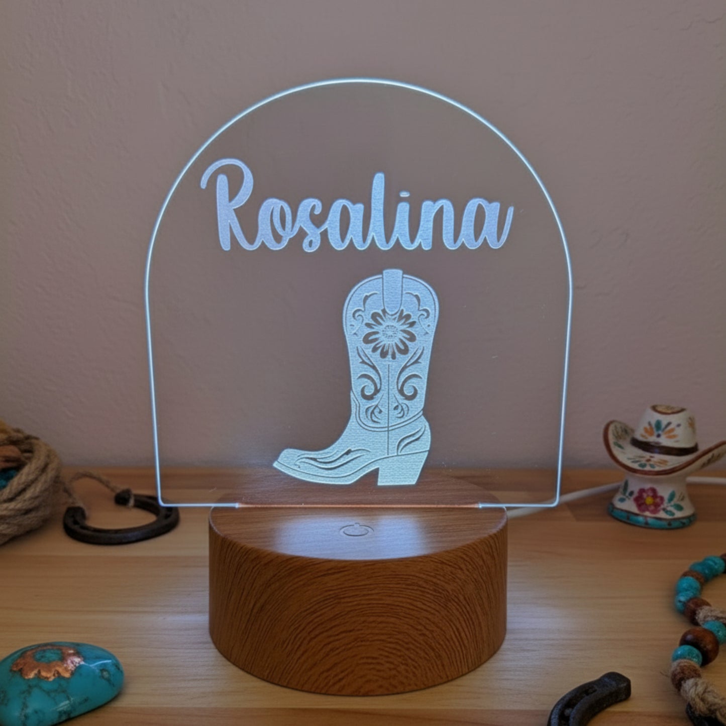 Personalized Night Lights - 5 Design Options with Remote and Variety of Settings