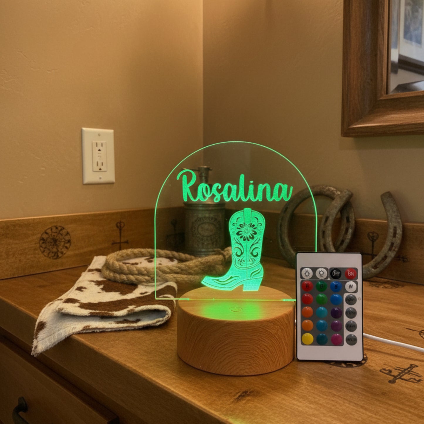 Personalized Night Lights - 5 Design Options with Remote and Variety of Settings