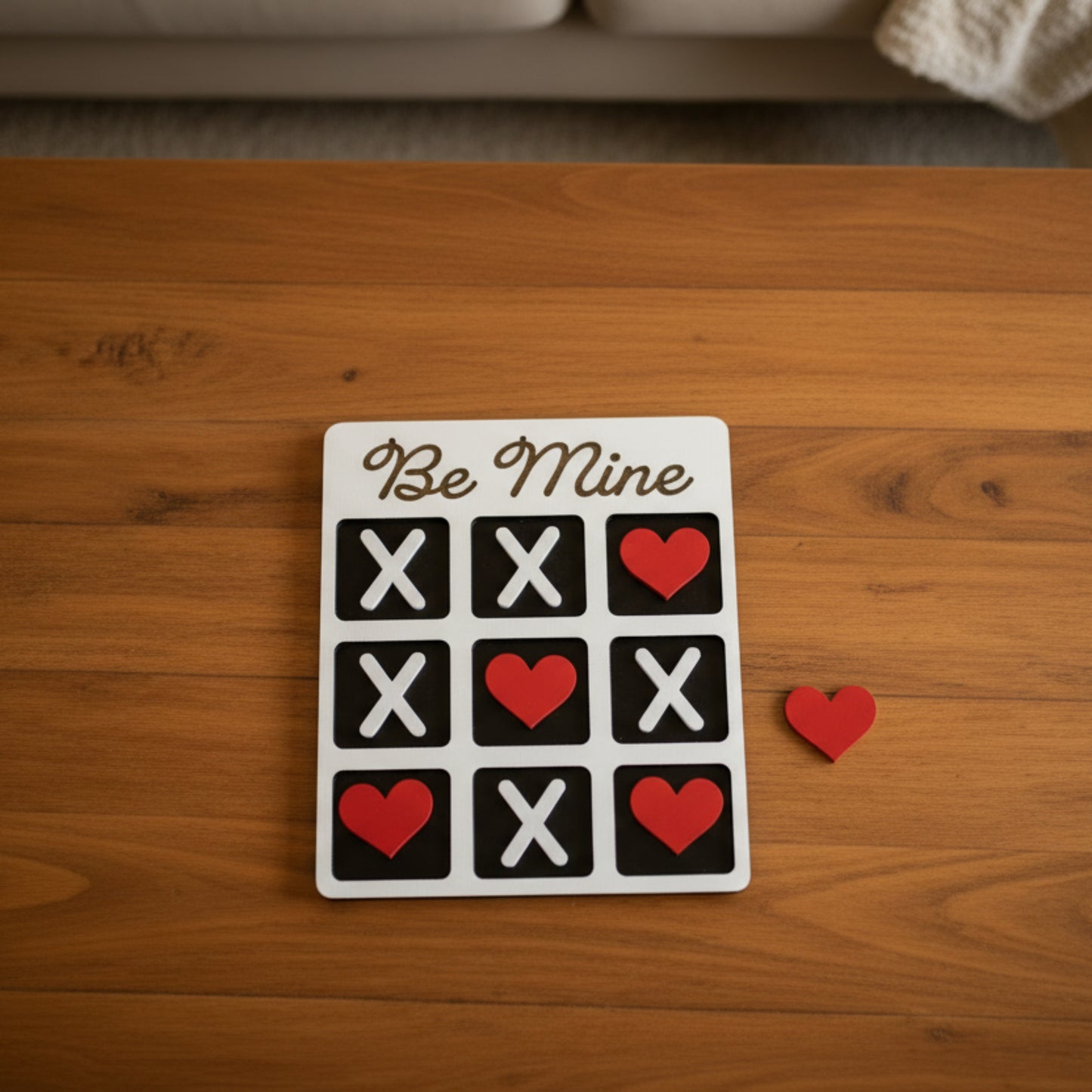 Personalized Tic Tac Toe Valentine Game Board