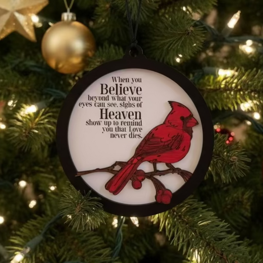 Cardinal Memorial Ornament