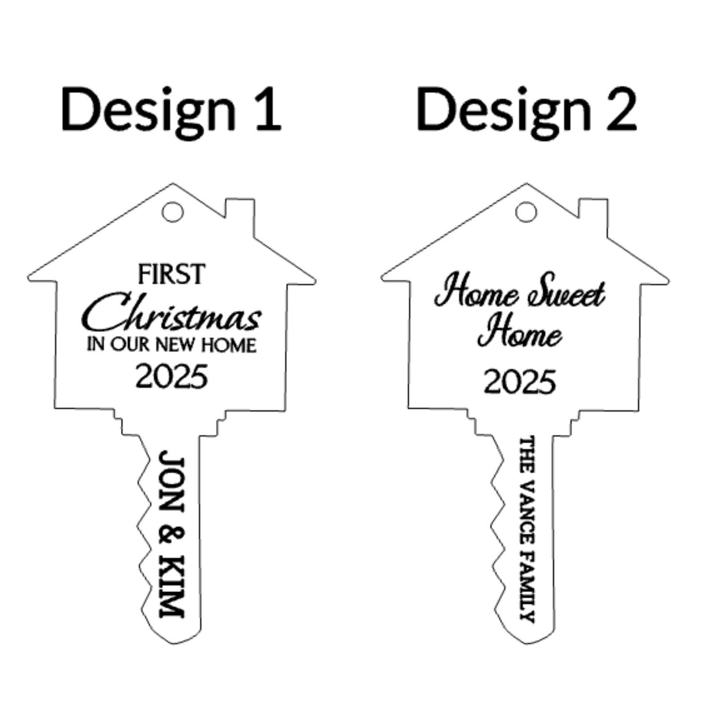 New Home Key Ornament - Acrylic