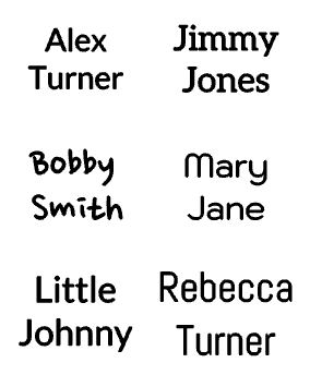 Kids Bag Tags - Acrylic